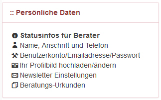 email beratung daten